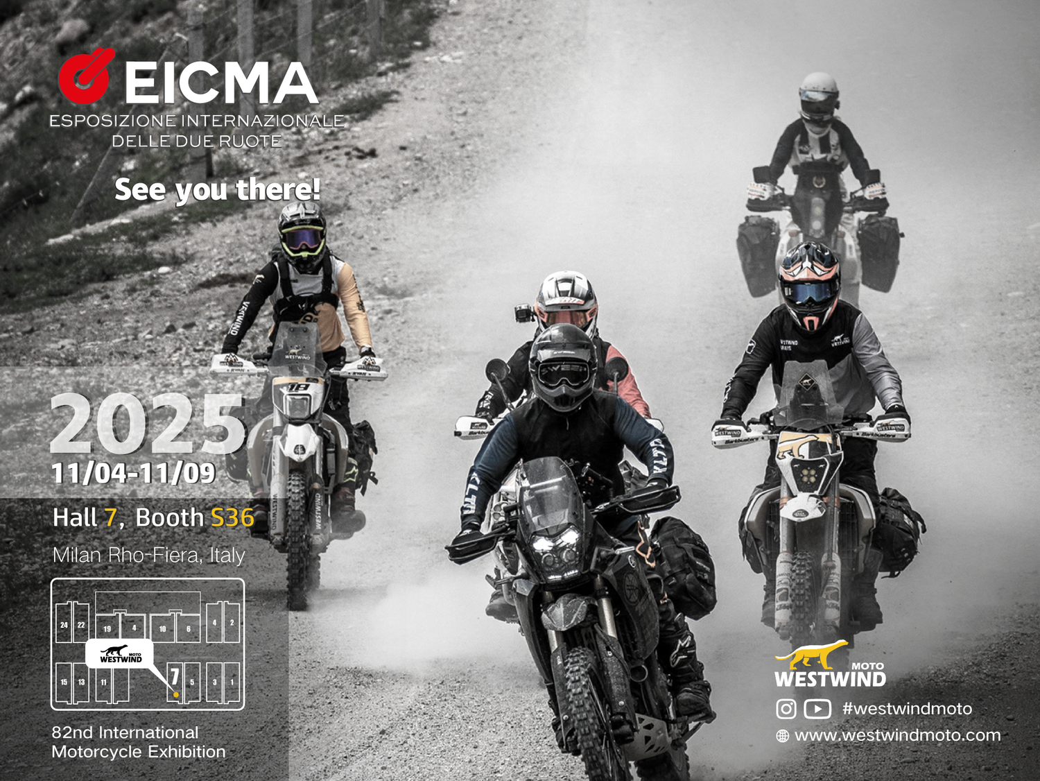 Meet us at EICMA2025 Hall 7 Booth S36, 4th-9th November Milan,Italy