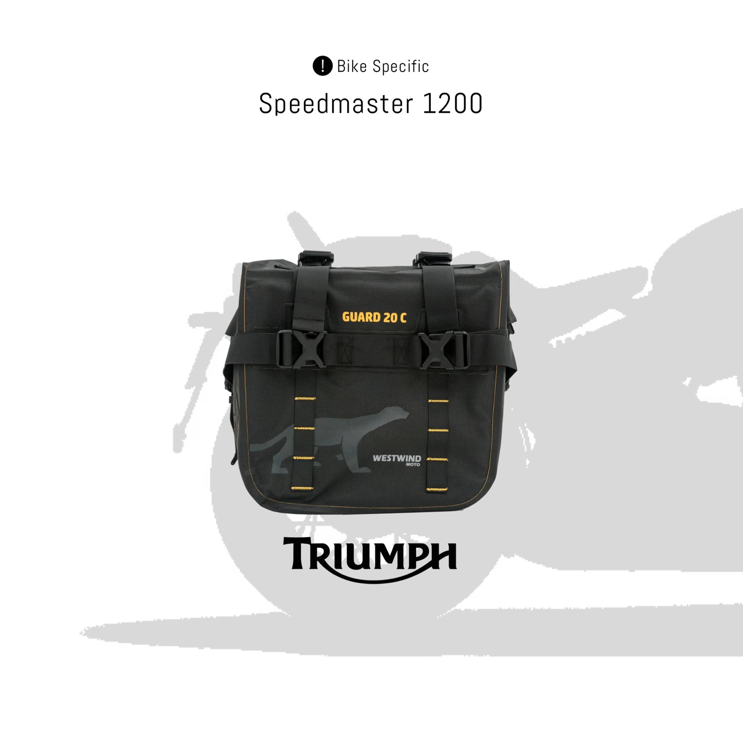 Guard 20C Soft Pannier (Quick Release) for Triumph Speedmaster