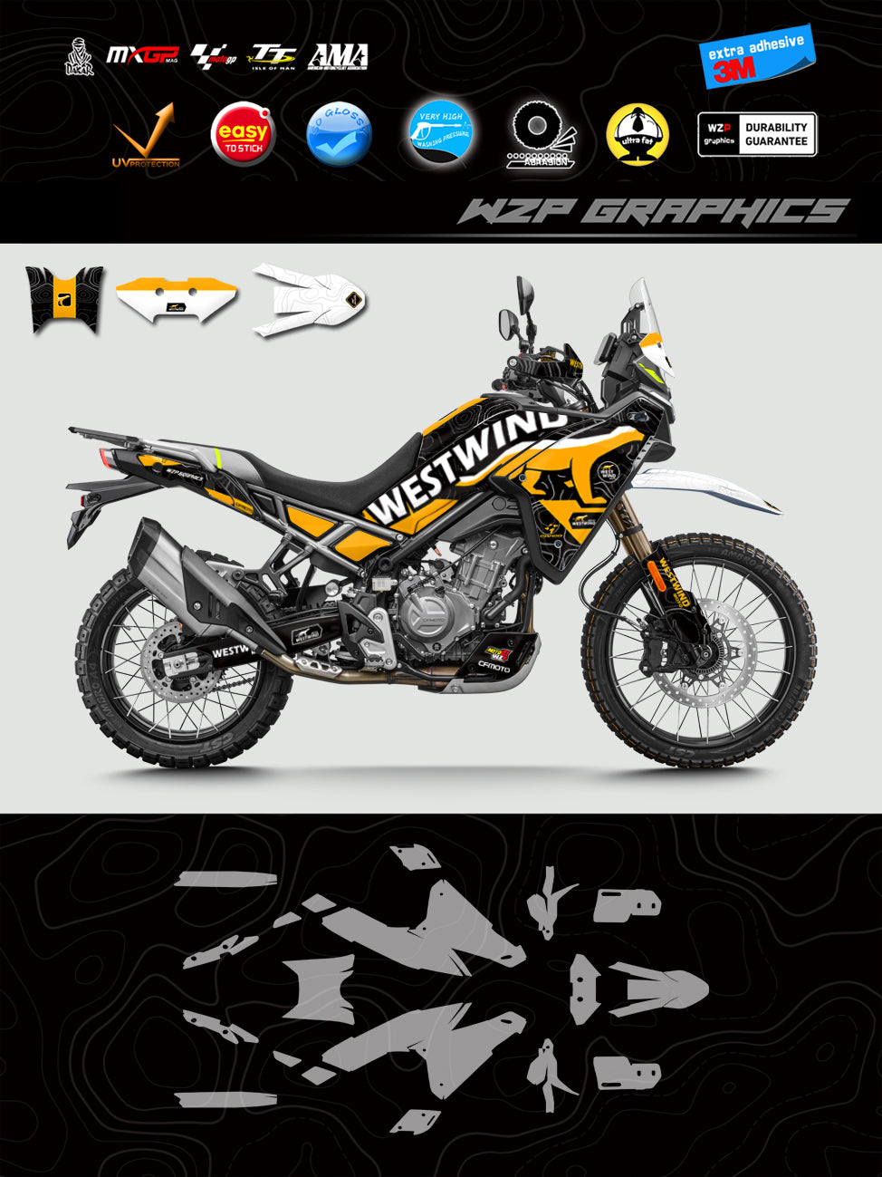 Motorcycle Vinyl Wrap Kit